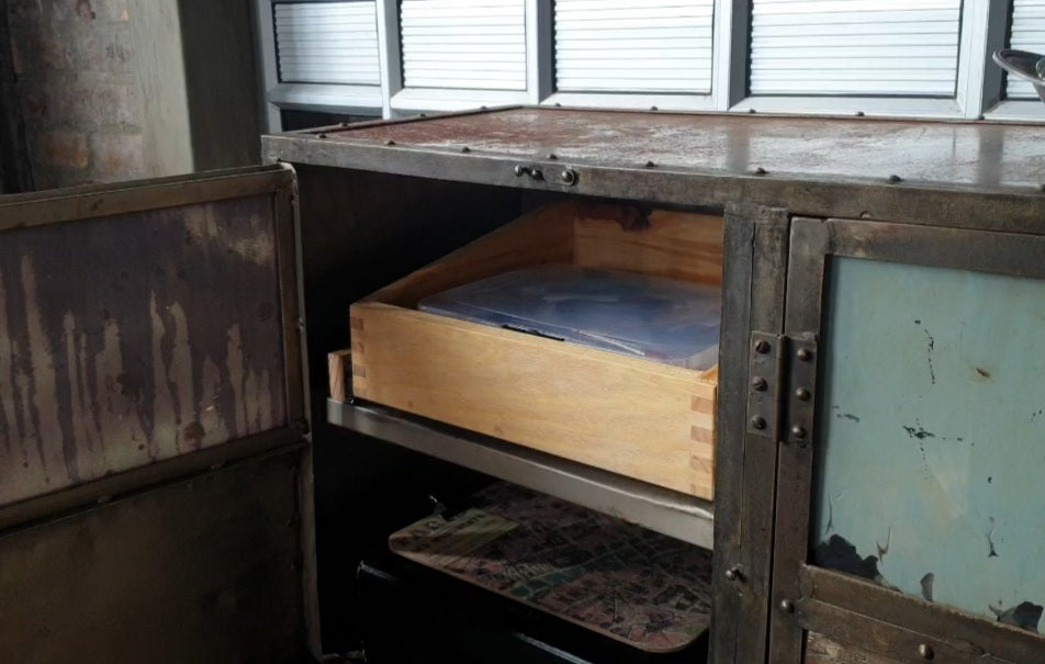 Custom finger joint cabinet drawer